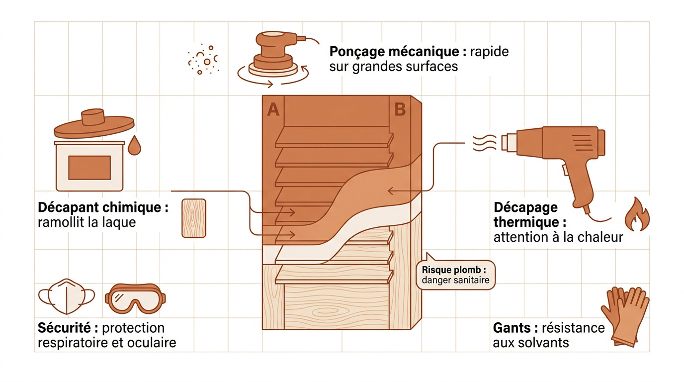 Méthodes de décapage pour volets en bois