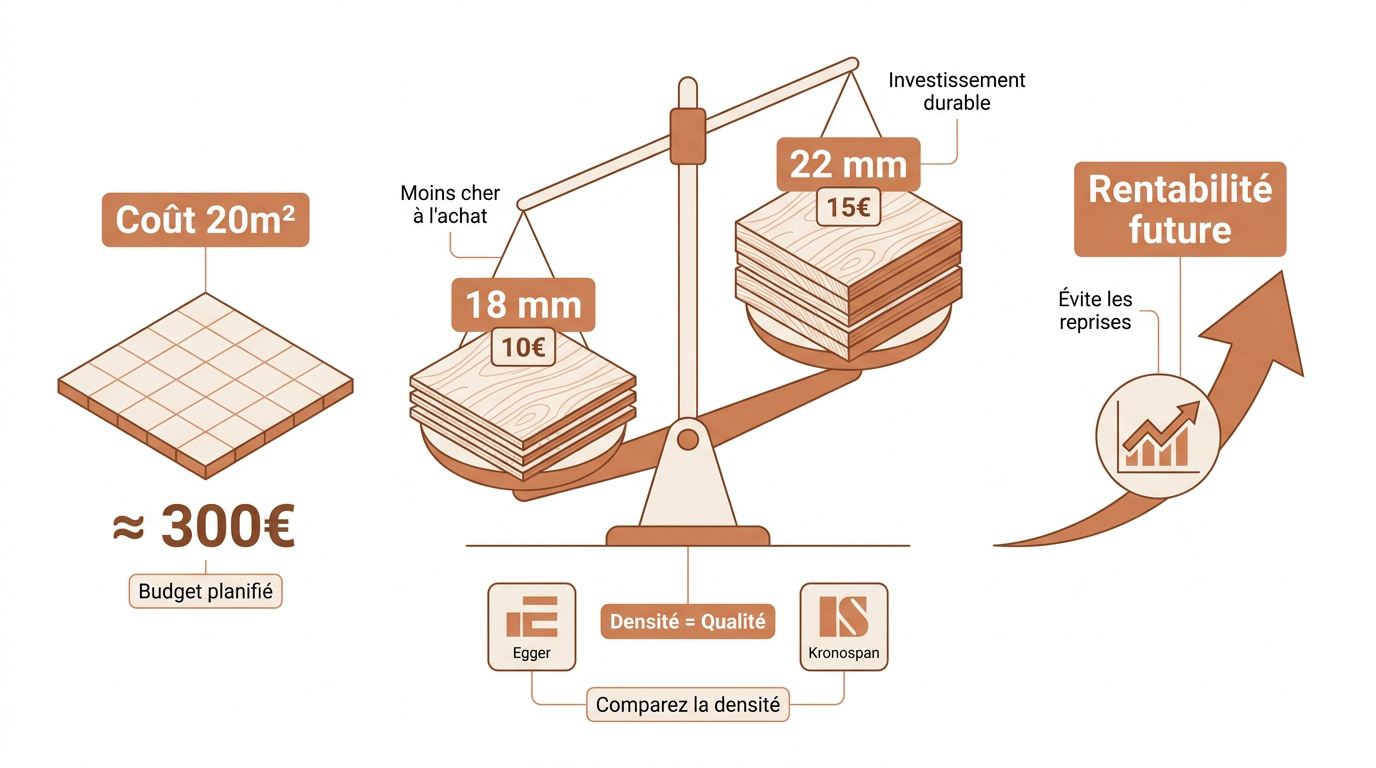 Comparatif prix et qualité panneaux OSB 18mm et 22mm