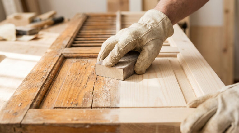 Comment poncer vos volets bois pour une rénovation parfaite
